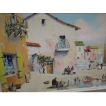 C. R. D'Oyly John, Villefranche, oil 42cm/57cm