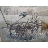 Vincent Lines (British, 1909-1968) 'Old Hereford Wagon', signed, watercolour, 35 x 45cm; Molly Field