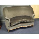 A small kidney shape sofa .138 approx width