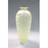 Amanda Louden, (Australian, 20th/21st century), a handblown and sandblasted glass vase, the