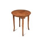 In the manner of Josef Hoffmann, a Secessionist stained ply and bentwood occasional table, circa