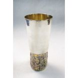 Hector Miller for Aurum, a limited edition silver and silver gilt York Minster goblet, London