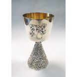 John Willmin for Aurum, a limited edition silver and silver gilt Ely Cathedral goblet, London