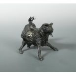 Sokari Douglas Camp, (Nigerian, born 1958), Pregnant Goat, welded steel, unsigned 15 x 18cm (6 x