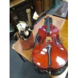 A Czech made cello and recorders