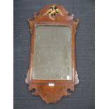Three reproduction fret carved wall mirrors (3)