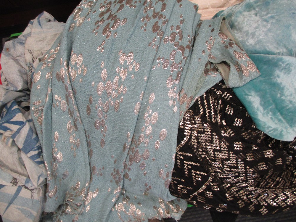 A quantity of lace and other dress making items to include 1920's/30's dresses - Image 4 of 4
