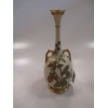 A Worcester blush ivory vase, 24.5cm high