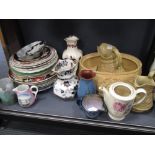 A quantity of miscellaneous ceramics, including various jugs etc