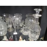 A quantity of late 18th and 19th century glassware