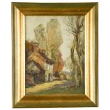 § William Watt Milne (Scottish, 1865-1949) Huntingdonshire Lane signed "W W Milne" lower right oil