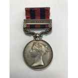 An India General Service Medal, 1854-95, with Perak clasp, named to Lieut. H.A.Rigg Rl. Arty.,