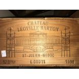 Chateau Leoville Barton, St Julien 2eme Cru 1998, 12 bottles in owc