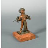 Carl Kauba (Austrian 1865–1922), a small Art Nouveau bronze model of Cupid,