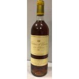 Chateau d'Yquem, Sauternes 1er Cru Classé Supérieur 1983, one bottle