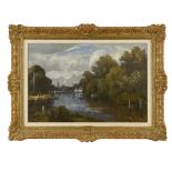 § Campbell Archibald Mellon (British, 1876-1955) Hampton on Thames signed "C A Mellon" lower left