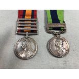 Queen’s South Africa Boer War Medal with 4 clasps, Cape Colony, Paardeberg, Driefontein and