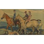 § Frederic Whiting, RSW, RI, RP (British, 1872-1962) 'Equestrian Portrait' signed upper left "