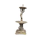 A Bulbeck Foundry lead fountain, The 'Florentine', 155 x 65cm (60 x 25in) Other Notes: Bulbeck