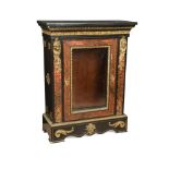 A mid-19th century boulle work pier cabinet, with black marble and gilt metal mounts 109 x 84 x 37cm