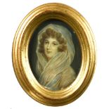 English School, early 19th Century Portrait miniature of the Hon. Catherine Pakenham (1773-1831),