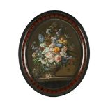 R M Crompton (British, 19th Century) Still life of flowers signed lower left "R M Crompton" oil on