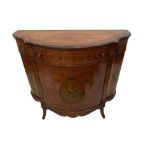 A Sheraton Revival painted satinwood commode by Johnson Hindley Johnson & Co, Grand Rapids,