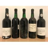 Taylor's vintage port 1970, 1 btl; 1963, 2 btls; 1985, 2 btls (5)