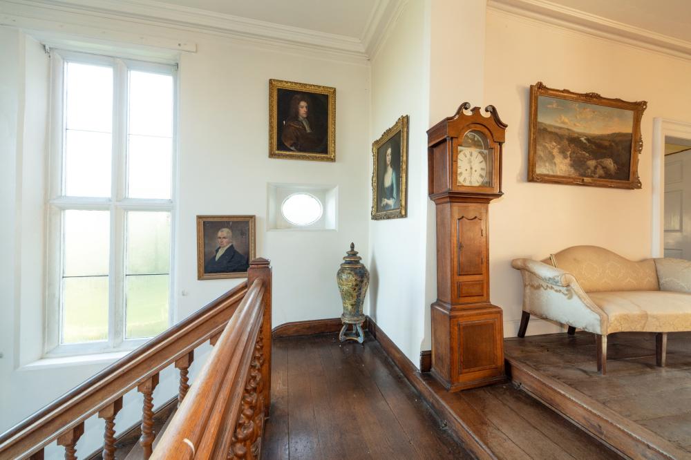 Thos. Beale, Oundle, a 19th century oak and mahogany longcase clock, with a painted arched dial - Image 2 of 2