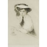 Edgar Chahine (1874-1947) Mme Berthe Masson, 1907, etching, signed, numbered 48/50, 43 x 30cm