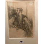 Charles Shannon (1863-1937). Thomas Sturge Moore, lithograph portrait, signed below in pencil by