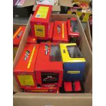 Britains model farm vehicles in boxes, 1:32 scale, including tractors and equipment (condition