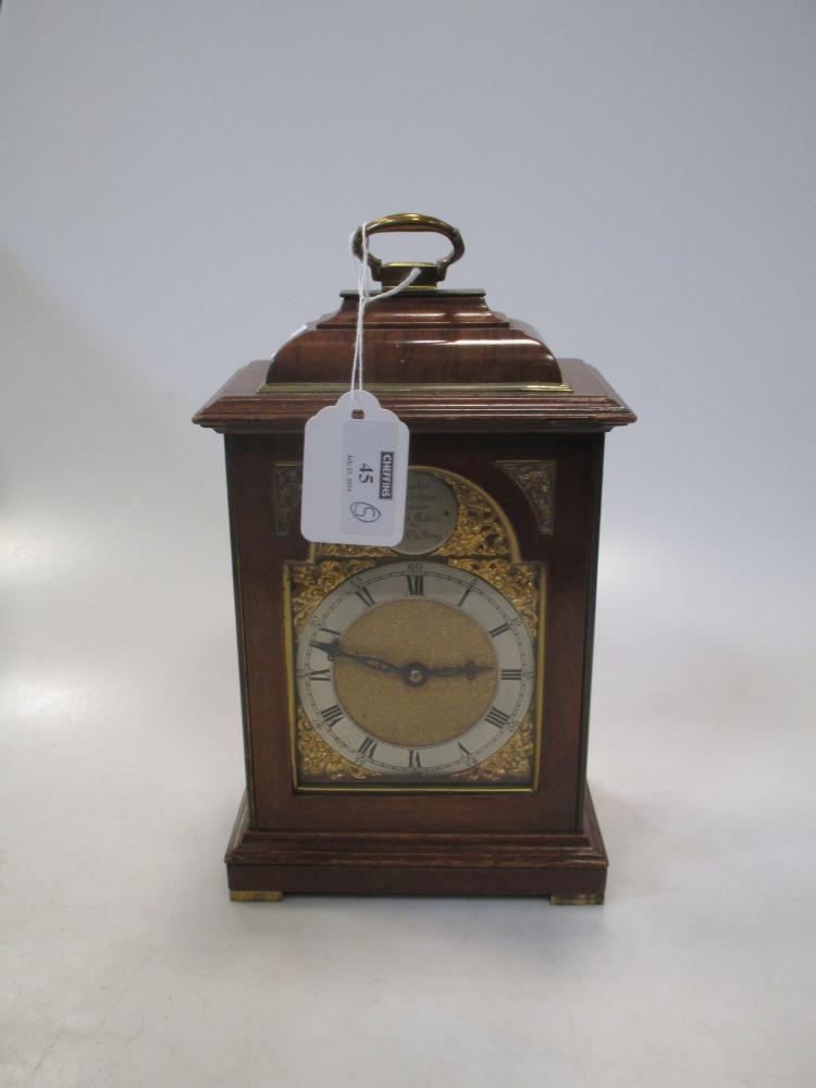 A Frodsham 20th century mantel clock; two vintage tape measures; a mantel clock; champagne tap; a - Image 3 of 4