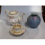 A collection of English and Continental ceramics and glass to include part tea services