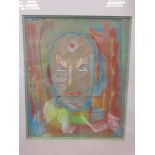 Arnold Daghani (1909-1985) 'Head and Shoulders', pastel, signed and dated 'March, 1961', 33 x 28cm
