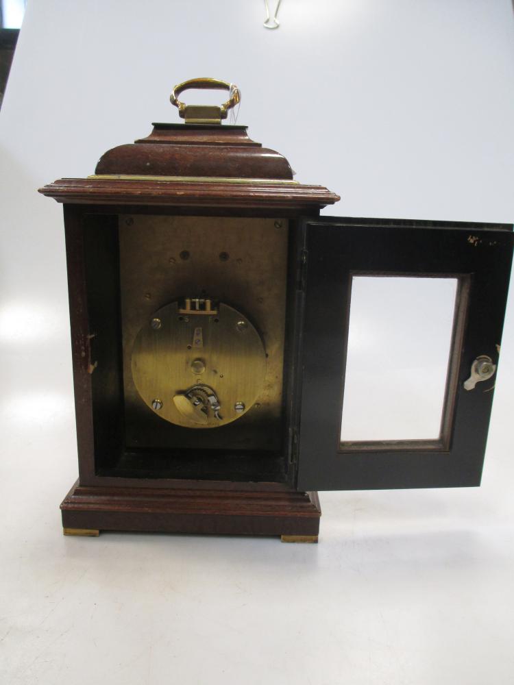 A Frodsham 20th century mantel clock; two vintage tape measures; a mantel clock; champagne tap; a - Image 4 of 4