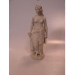 A Parian figure of a classical maiden, approx 35cm high