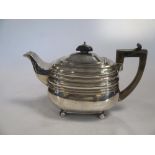 A Regency silver teapot