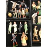 A collection of Britains model farm and other series animals, figures and scenery, including wedding