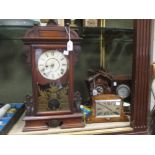 Two wall clocks, a cuckoo clock and two mantle clocks (5)