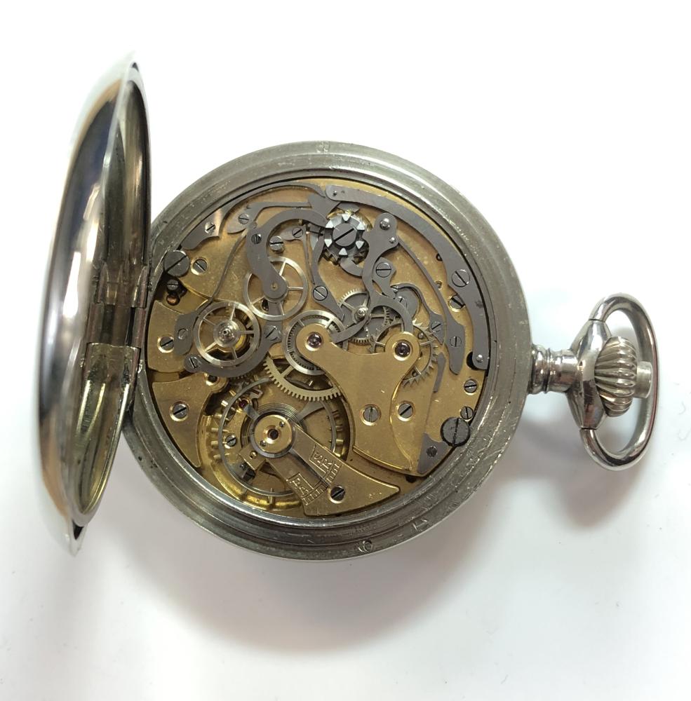 Lip - An open faced pocket watch / chronograph / tachymeter, according to the inscription on the - Image 6 of 8