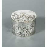 A 20th century Dutch silver covered casket, Dutch marks in addition to sponsor's mark George