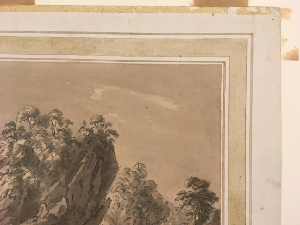 Attributed to Coplestone Warre Bamfylde (British, 1720-1791) Cascade near Bantry, County Cork, - Image 8 of 20