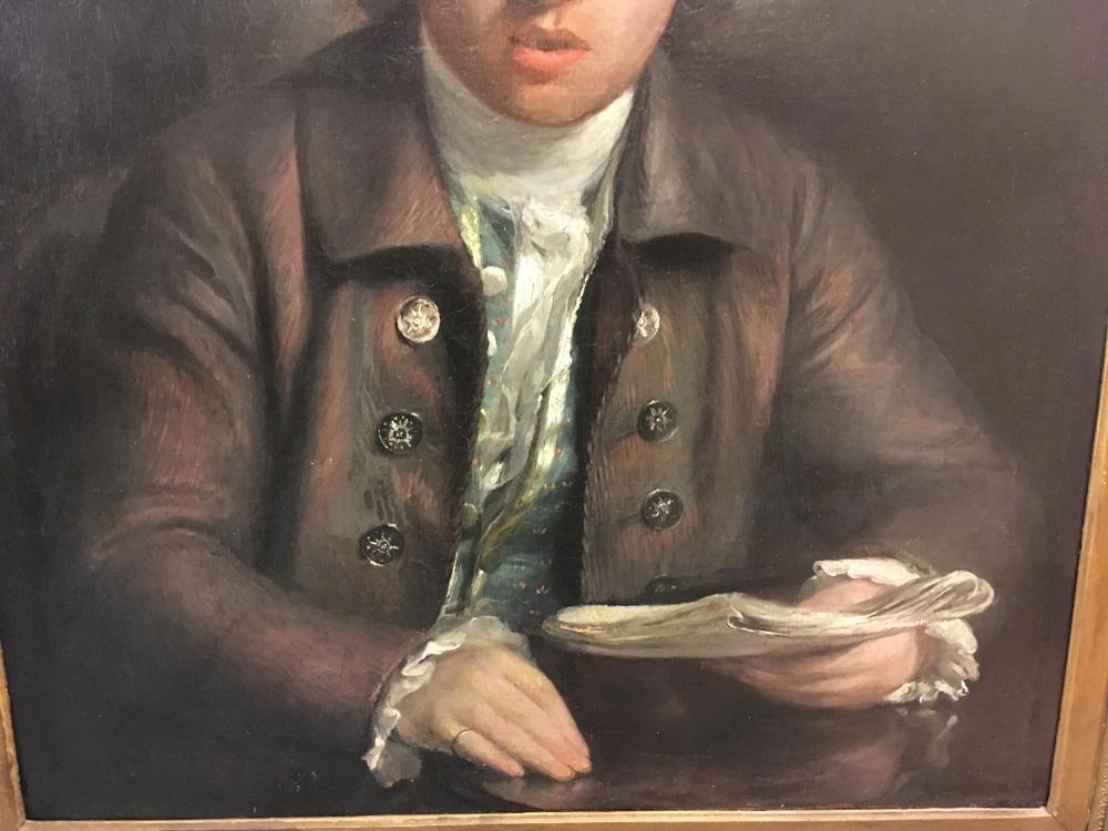 English School, 18th Century Portrait of a gentleman, traditionally identified as Thomas - Image 7 of 13