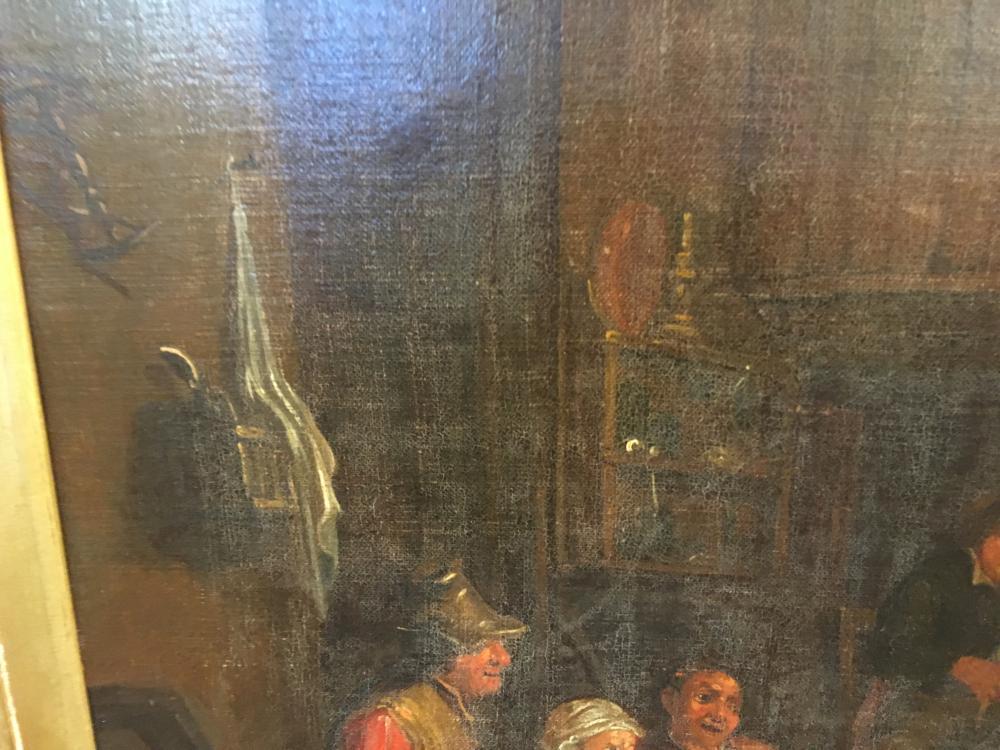 Manner of David Teniers (Flemish, 1610-1690) An interior scene with a couple dancing and others - Image 10 of 15