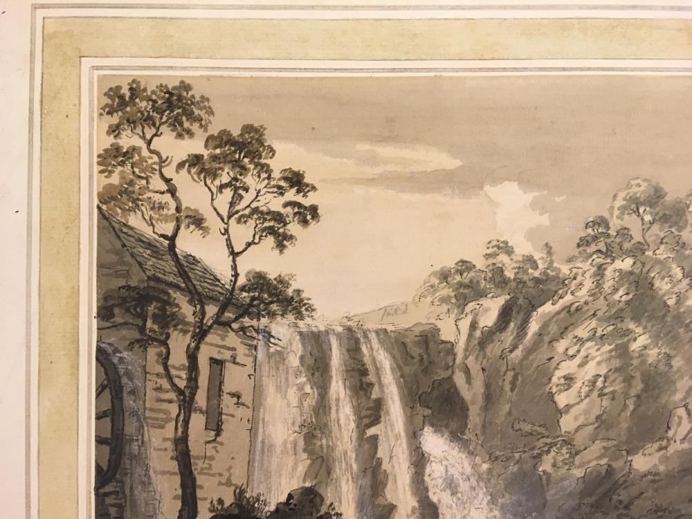 Attributed to Coplestone Warre Bamfylde (British, 1720-1791) Cascade near Bantry, County Cork, - Image 5 of 20