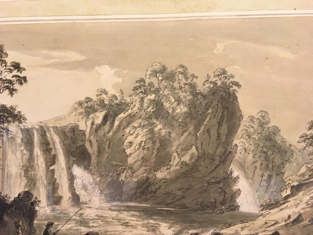 Attributed to Coplestone Warre Bamfylde (British, 1720-1791) Cascade near Bantry, County Cork, - Image 7 of 20