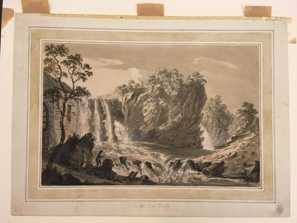 Attributed to Coplestone Warre Bamfylde (British, 1720-1791) Cascade near Bantry, County Cork, - Image 3 of 20