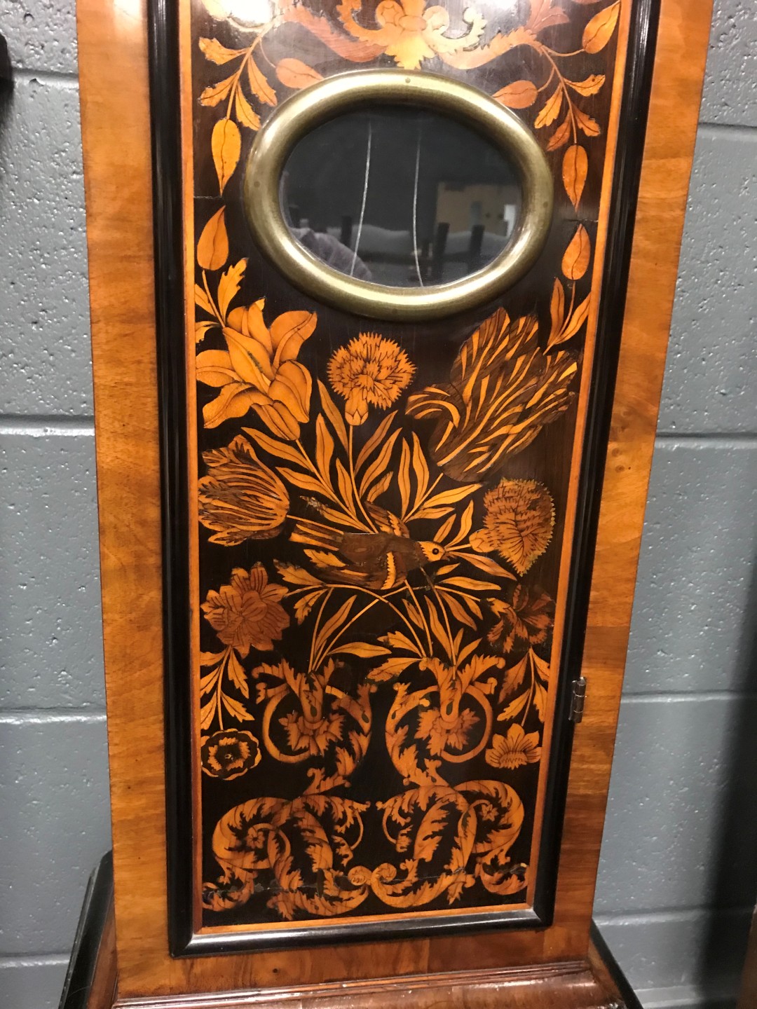 Robert Clements, London, a late 17th century walnut marquetry longcase clock, the hood with - Image 6 of 22