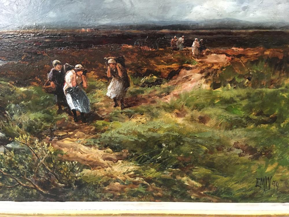 Edmund Morison Wimperis, VPRI (British, 1835-1900) Returning from the Peat Bog signed lower right - Image 5 of 8